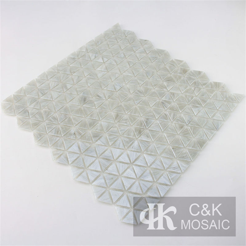 Hot Selling Grey Triangle Glass Mosaic Tile for Wall DJL201