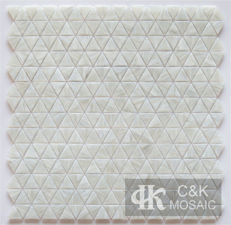 Hot Selling Grey Triangle Glass Mosaic Tile for Wall DJL201