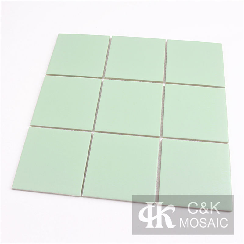 Modern Green Square Ceramic Mosaic Tile for Wall and Floor 97TSP605