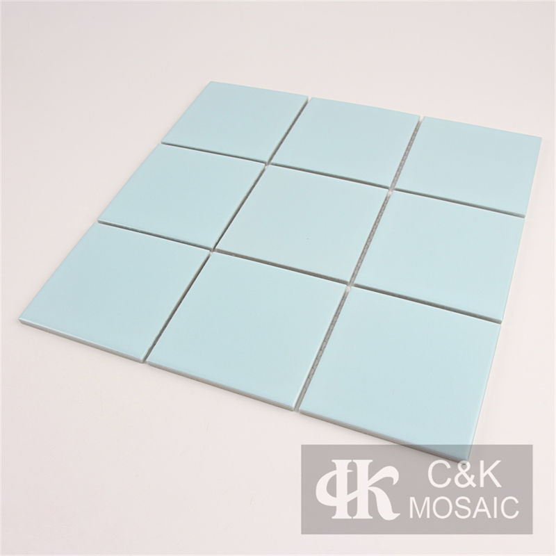 Modern Blue Square Ceramic Mosaic Tile for Wall and Floor 97TSP713