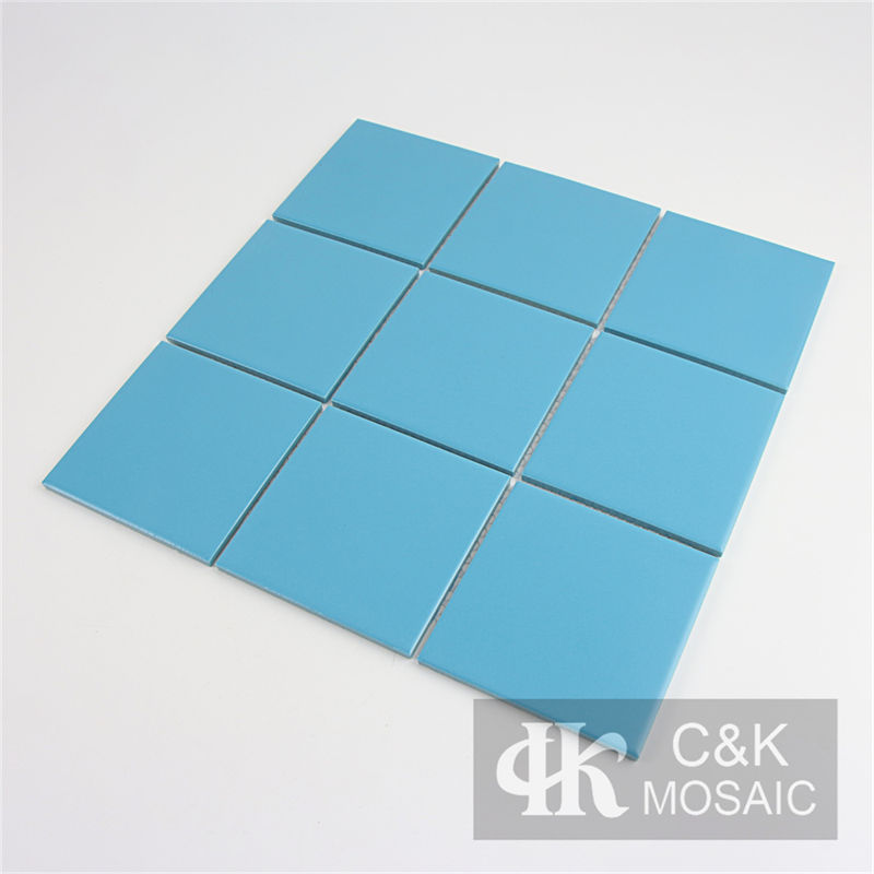 Modern Blue Square Ceramic Mosaic Tile for Wall and Floor 97TSP714