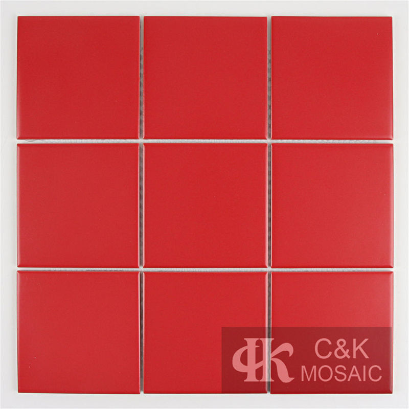 New Red Square Ceramic Mosaic Tile for Wall and Floor 97TSP917