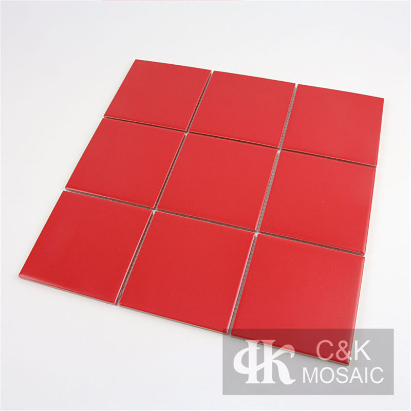 New Red Square Ceramic Mosaic Tile for Wall and Floor 97TSP917