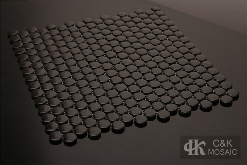 New Black Round Ceramic Mosaic Tile for Wall and Floor AL28