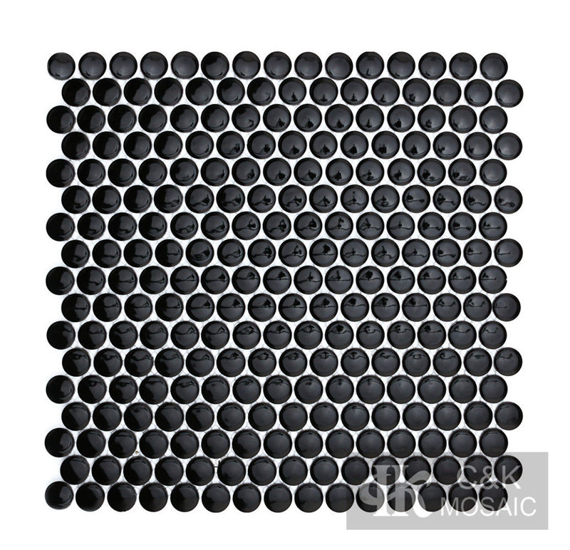 New Black Round Ceramic Mosaic Tile for Wall and Floor AL28