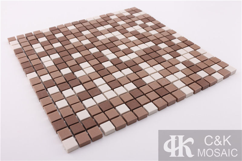 Colorful Brown Mixed Square Ceramic Mosaic Tile for Wall and Floor MTSM3001