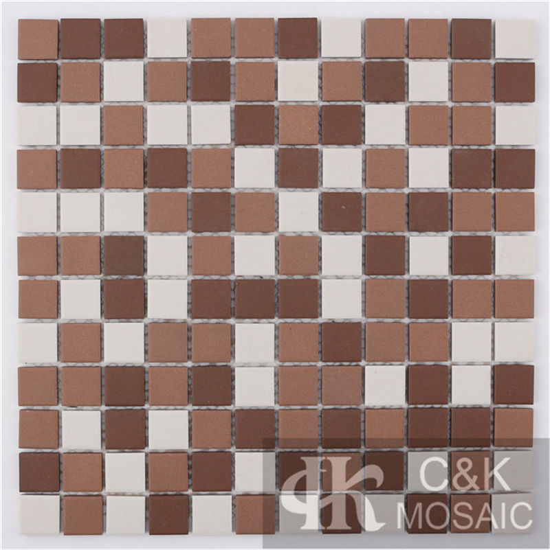 Colorful Brown Mixed Square Ceramic Mosaic Tile for Wall and Floor MTSM3002