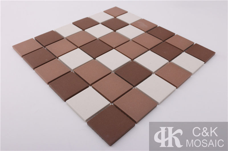 Colorful Brown Mixed Square Ceramic Mosaic Tile for Wall and Floor MTSM3003