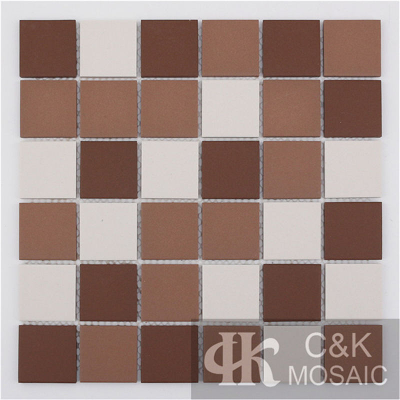 Colorful Brown Mixed Square Ceramic Mosaic Tile for Wall and Floor MTSM3003