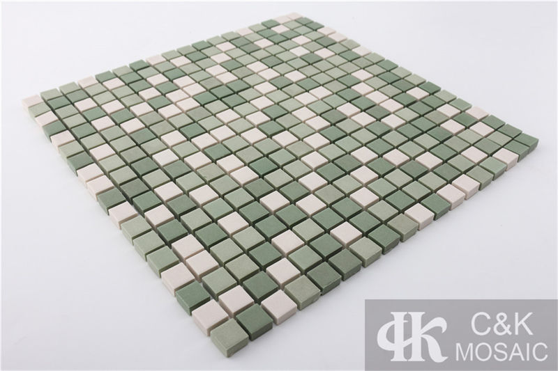 Beautiful Green MixedSquare Ceramic Mosaic Tile for Wall and Floor MTSM6001