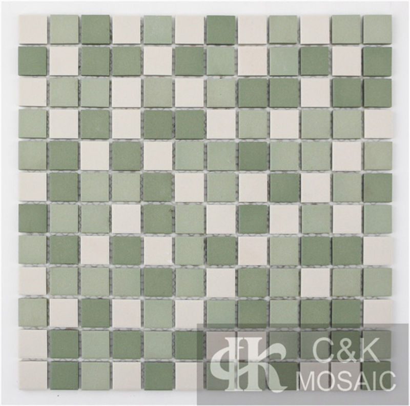 Beautiful Green MixedSquare Ceramic Mosaic Tile for Wall and Floor MTSM6002