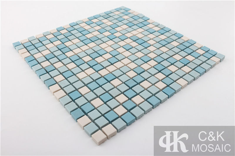 Modern Blue Mixed Square Ceramic Mosaic Tile for Wall and Floor MTSM7001