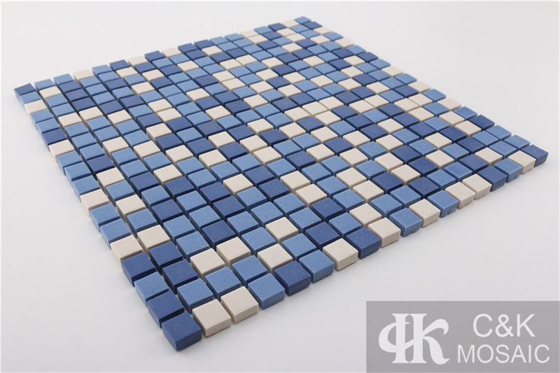 Modern Blue Mixed Square Ceramic Mosaic Tile for Wall and Floor MTSM7002