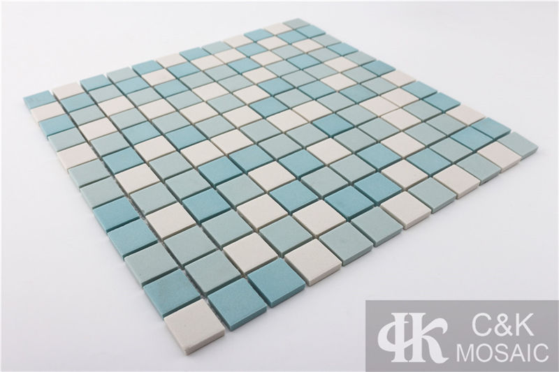 Modern Blue Mixed Square Ceramic Mosaic Tile for Wall and Floor MTSM7004