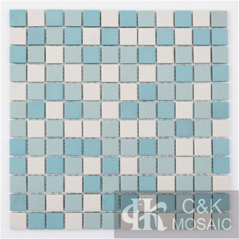 Modern Blue Mixed Square Ceramic Mosaic Tile for Wall and Floor MTSM7004