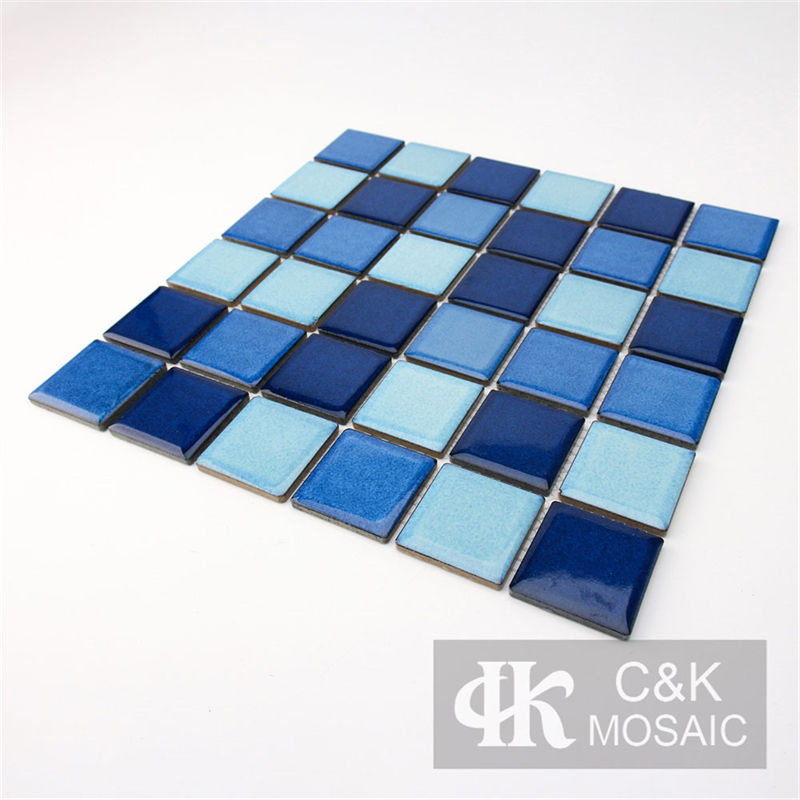 Special Blue Mixed Square Ceramic Mosaic Tile for Pool MTSY7004