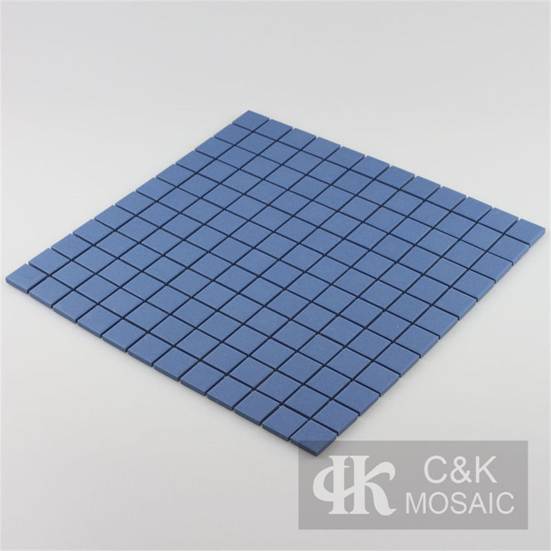 Modern Blue Square Ceramic Mosaic Tile for Wall and Floor 23TSM712