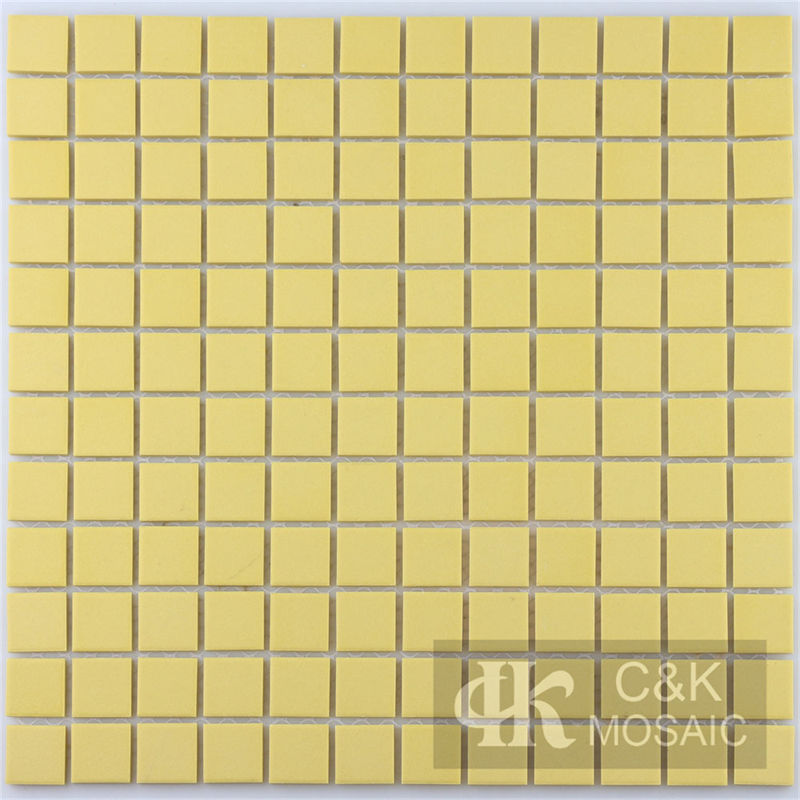 Beautiful Yellow Square Ceramic Mosaic Tile for Kitchen 23TSM910