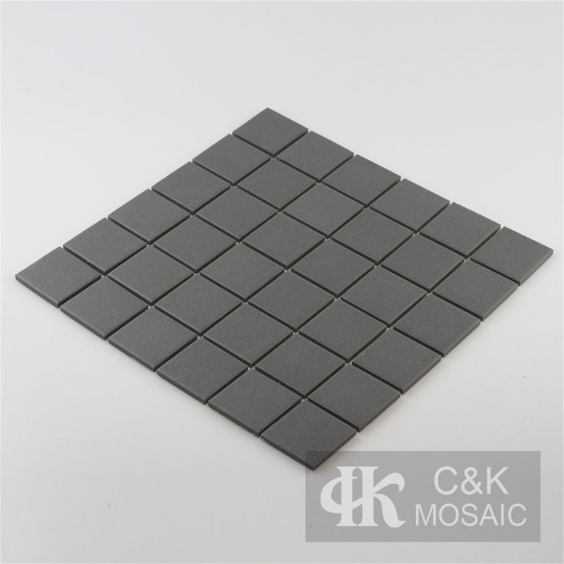 Special Black Square Ceramic Mosaic Tile for Bathroom 48TSM802