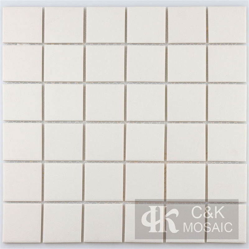 Modern White Square Ceramic Mosaic Tile for Wall And Floor 48TSM103