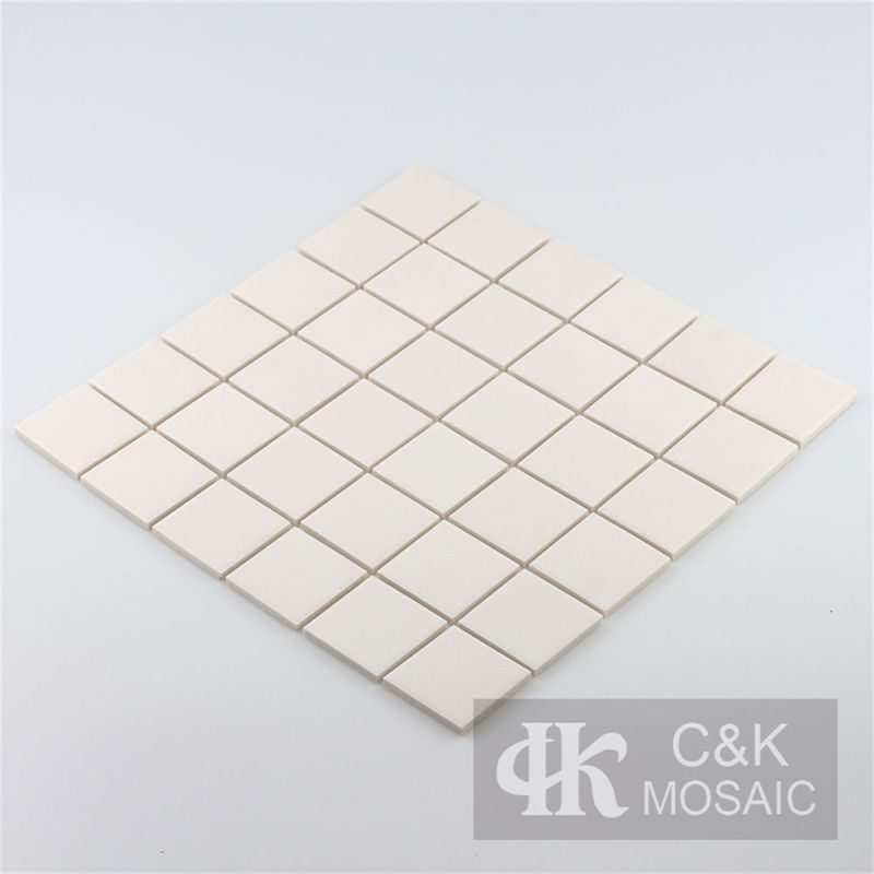 Modern White Square Ceramic Mosaic Tile for Wall And Floor 48TSM103