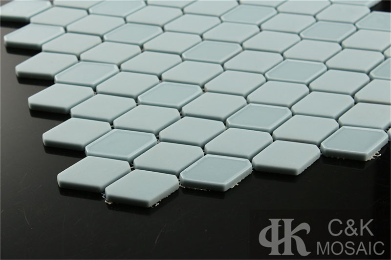 Timeless Blue Diamond Glass Mosaic Tiles For Shower Walls MSLM7002